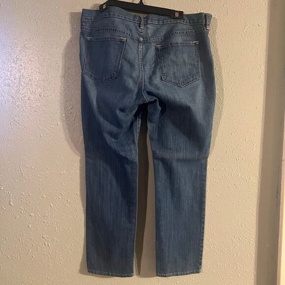 Old Navy Women's La Diva Straight Leg Sz 16 Jeans Medium Blue Retro Western - Picture 4 of 9